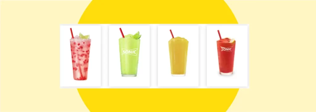 sonic frozen drinks and shakes